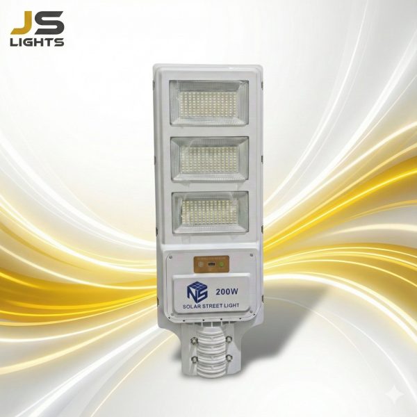 200 WATT SUPER LED SOLAR STREET LIGHT FULL NIGHT BATTERY BACKUP