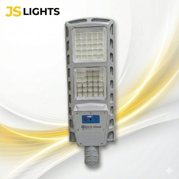 ZL-200 WATT ALUMINIUM BODY SOLAR STREET LIGHT FULL NIGHT BATTERY BACKUP